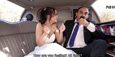 Horny Jennifer Mendez at big boob bride trailer