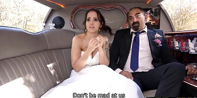 Horny Jennifer Mendez at big boob bride trailer