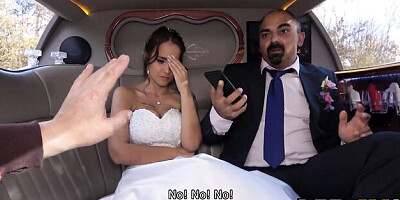 Horny Jennifer Mendez at big boob bride trailer