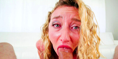 Gorgeous blonde whore Susie Stellar getting messy in POV