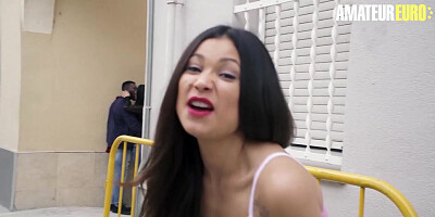 Woman watches and films black boyfriend fucking Latina