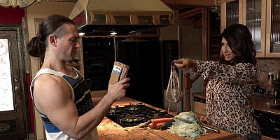 Raven Heart allows stepson to enter her moistening twat