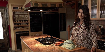 Raven Heart allows stepson to enter her moistening twat