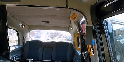 Female Fake Taxi She lets her passenger play with her massive tits