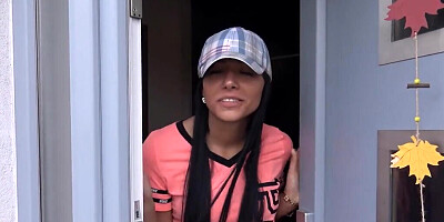 Pouty brunette bitch is about to get fucked into submission