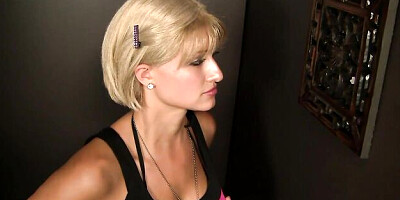 Cock play video with sex hungry Sadie Sable from Gloryhole Confessions