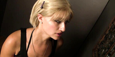 Cock play video with sex hungry Sadie Sable from Gloryhole Confessions