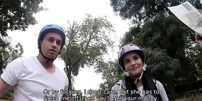 Precious wench at czech trailer
