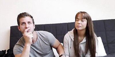 Provocative hottie's cash for sex smut