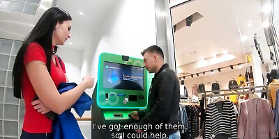 Stupefying miss's teens for cash scene