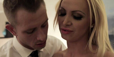 Cheerful Nikki Benz at curvy movie