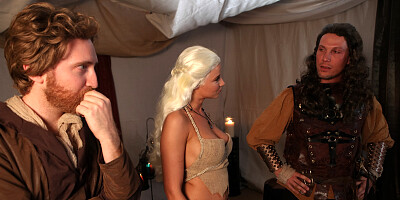 Perfect lady getting fucked in a Game of Thrones parody