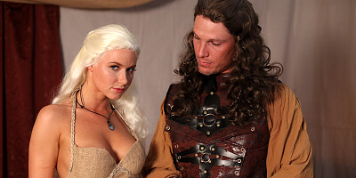 Perfect lady getting fucked in a Game of Thrones parody
