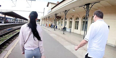 Cuckold dirt with flirtatious sweet thing from Hunt4k