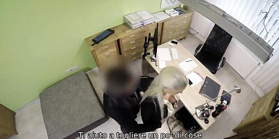 Modest Blanche and E's agent scene