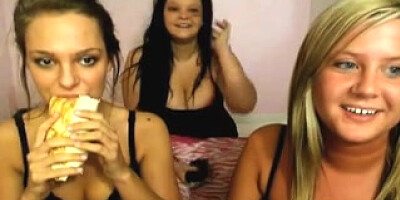 Teens teasing on web webcam left friend alone
