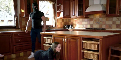 Tiny burglar impaled by colleague in someone's house