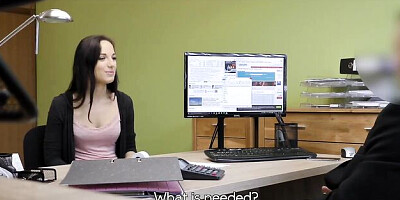 Interview porn with smiling Kristy Black from Loan4k