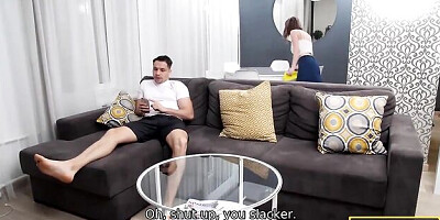 Amorous lover's small tits porn