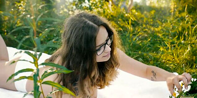 Old4k featuring Alexis Fox's glasses busty scene