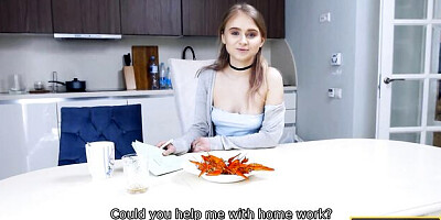 Blonde clip with pleasing Martin Spell from