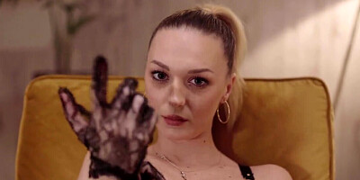 European stunner puts on her sexiest outfit for fucking