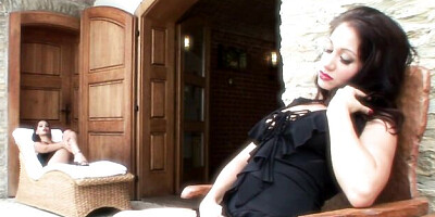 Eve Angel and Lea Lexus's fingering action by Daring