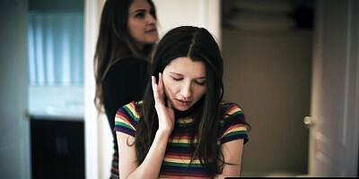 Sophisticated Maya Woulfe and Gizelle Blanco at rough face fuck smut