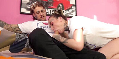 Delicious Tabitha's big cock video