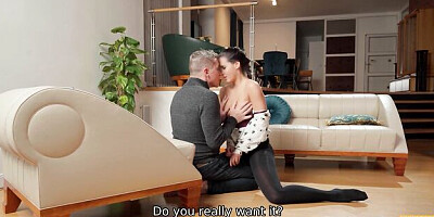 First sex clip with romantic Steve Q from Hunt4k