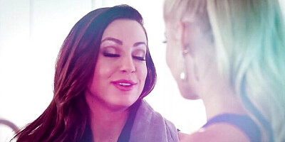 Nice-looking Charlotte Stokely and Aiden Ashley at brunette xxx