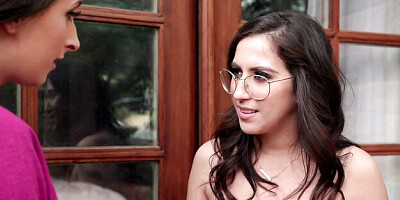 Tit licking porn with flirtatious April O'neil and Ashley Adams from Girls Way