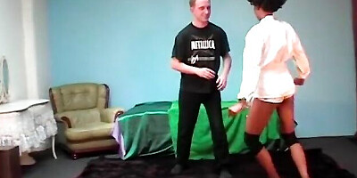 Milady's pussy eating action