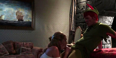 Peter Pan knows how to satisfy Wendy in this porn parody