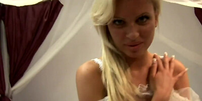 Guy picks up a bride and brings home to treat ass with cock