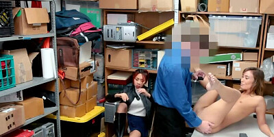 Storeroom becomes sexual shelter for lascivious guard and Asians