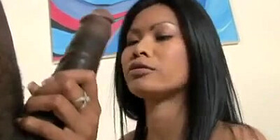 Thai Honey Priva Takes On Her Very First BIG BLACK COCK 420