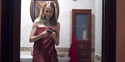 Busty teen babe has hot sex with her boyfriend