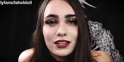 ASMR POV Big Titty Goth Girl Ties You Up And Puts Tits And ass In Your Face