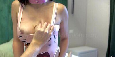 My Sexy Asian Girlfriend Dresses In Kawaii Swimsuit And I Could Not Resist - Hidden Kitten