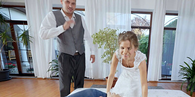 Cuckold watches as his lovely bride fucks with another man