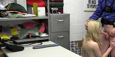 Shoplifter Angelica Coralvine was caught and fucked