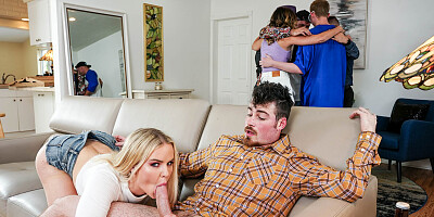 Flexible blondie showing the way she fucks dudes too