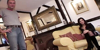 Magical Angie George at stockings video