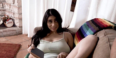 Busty Latina has a desire to be fucked by stepdad