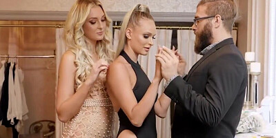 Charlotte Sins and Xander approach Emma Hix for fucking