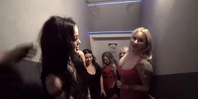 Thick lesbian whores are playing in the spa together