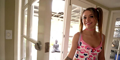 Mia Kay sucks hard dick and gets hammerd in a POV video