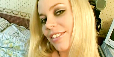 Blonde scene with salacious Alicia Rhodes from One Man Banned