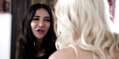 Hot blonde scene with good-looking Kenna James and Jane Wilde from Web Young
